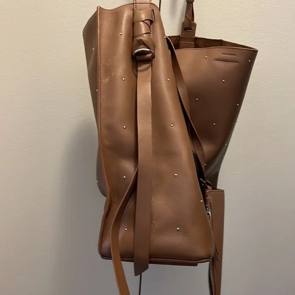 All Saints Leather light brown bag - Picture 6 of 7